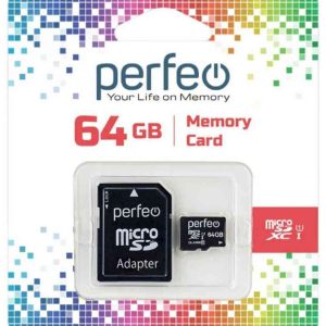 Карта памяти microSDXC Perfeo