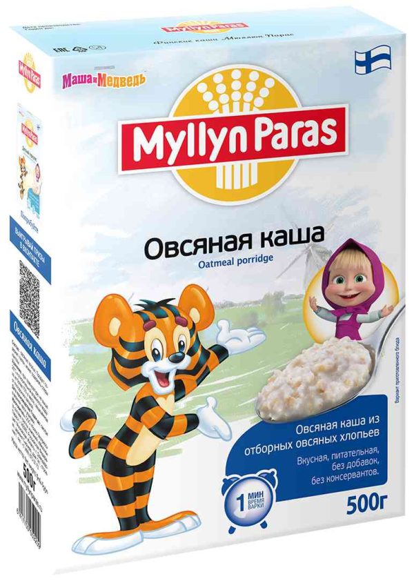 Каша овсяная из отборных хлопьев Myllyn Paras