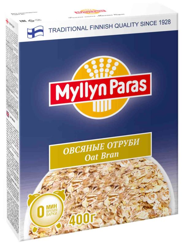 Отруби овсяные Myllyn Paras