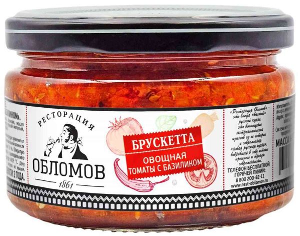 Брускетта  Ресторация Обломов