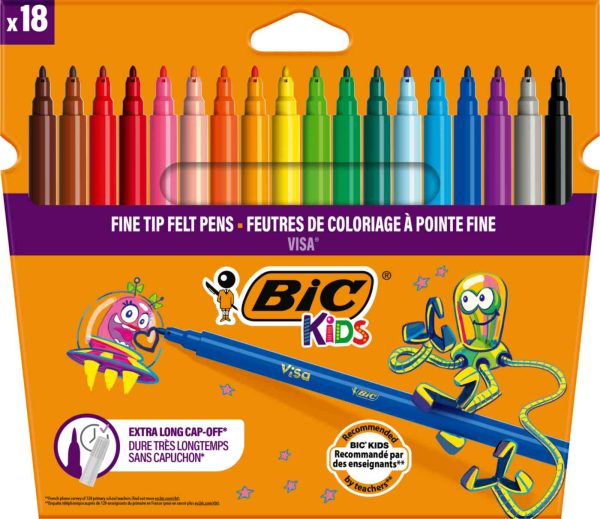 Цветные фломастеры   Bic