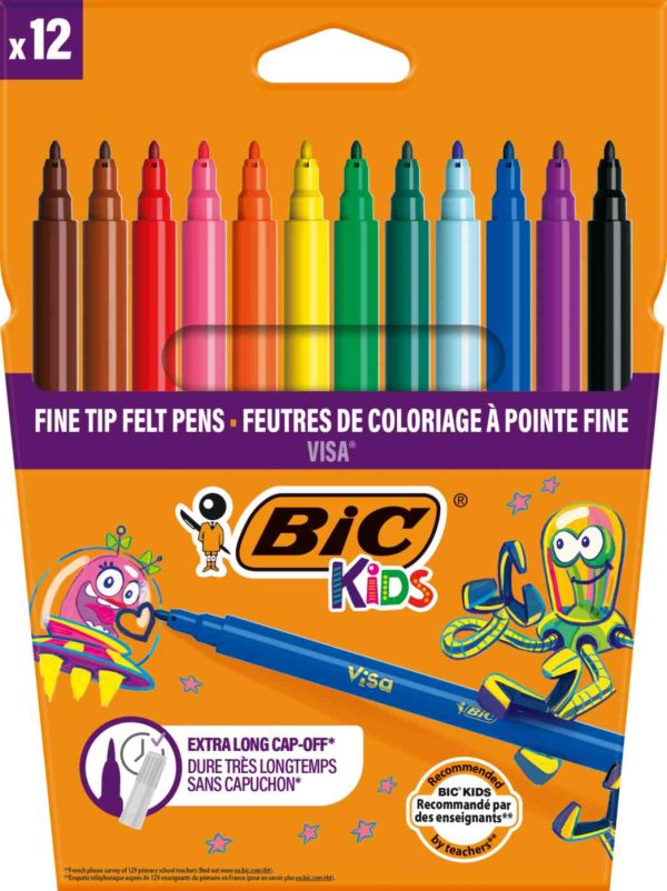 Цветные фломастеры   Bic