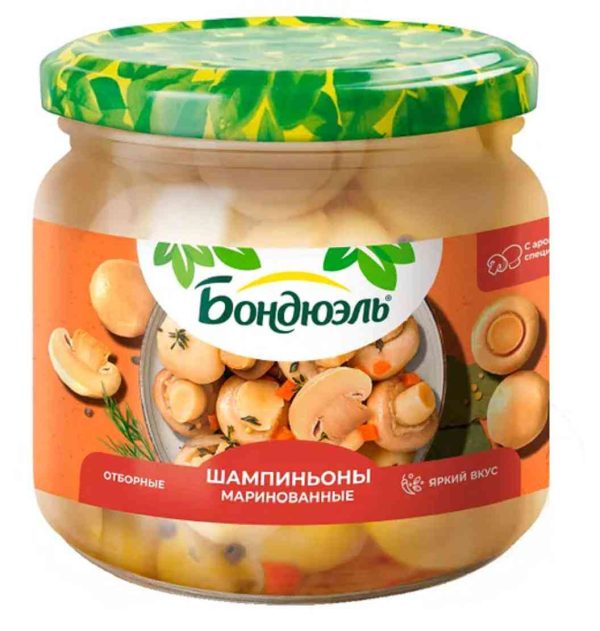 Шампиньоны маринованные Bonduelle