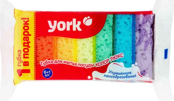 Губка для посуды York