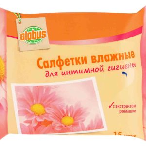 Влажные салфетки для интимной гигиены  Глобус
