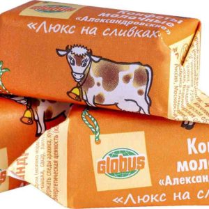Конфеты молочные Глобус