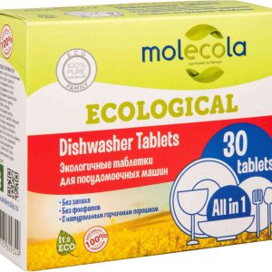 Таблетки для посудомоечных машин экологичные Molecola