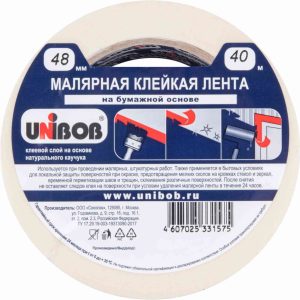 Клейкая лента малярная Unibob