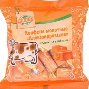 Конфеты молочные Глобус