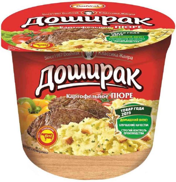 Пюре картофельное быстрого приготовления Доширак