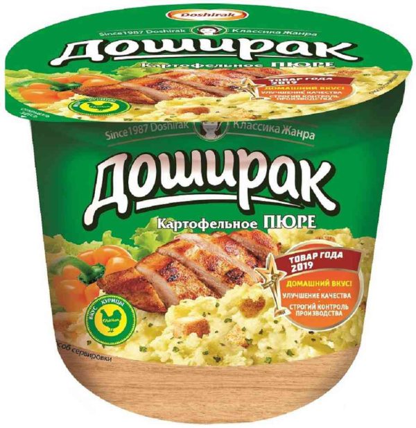Пюре картофельное быстрого приготовления Доширак
