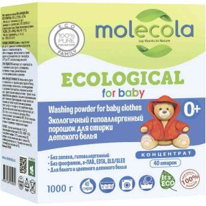 Стиральный порошок для детского белья гипоаллергенный концентрат Molecola