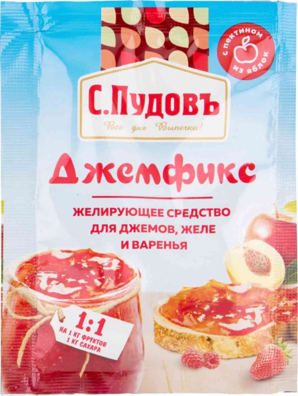 Желирующее средство для джемов, желе и варенья  С. Пудовъ