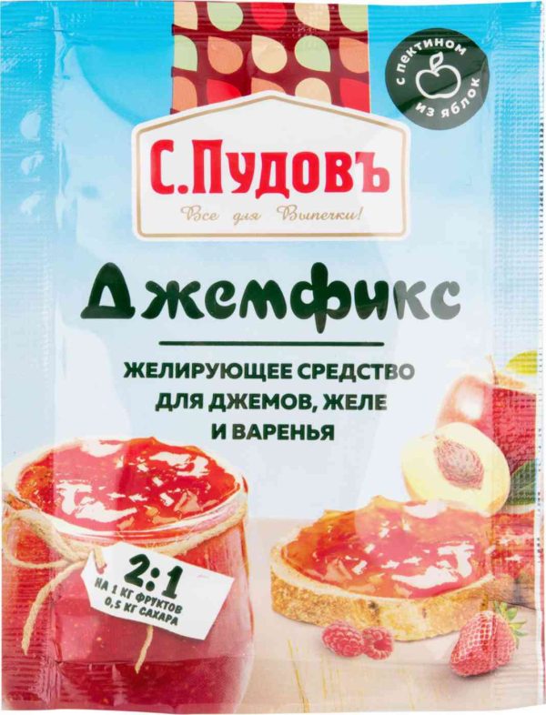 Желирующее средство для джемов, желе и варенья  С. Пудовъ