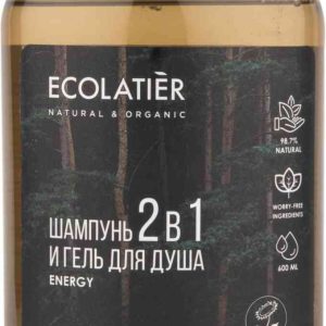 Шампунь и гель для душа мужской 2 в 1 Ecolatier