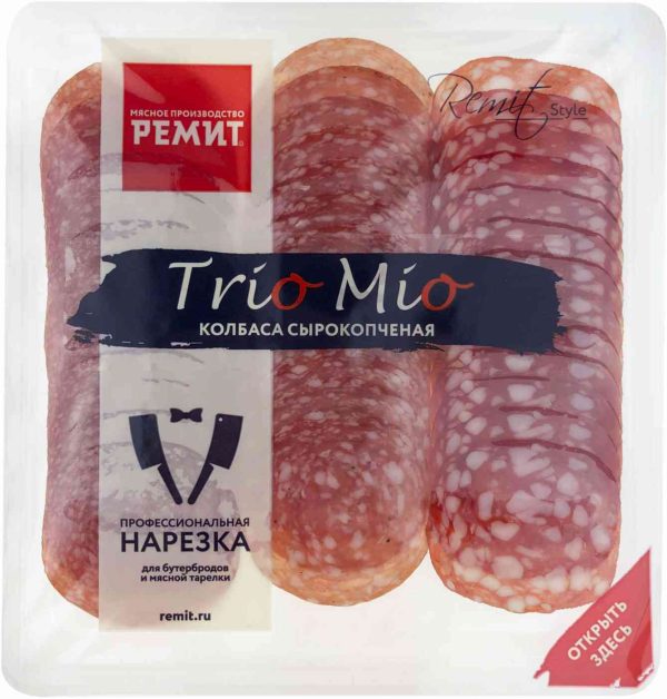 Колбаса сырокопчёная Ремит