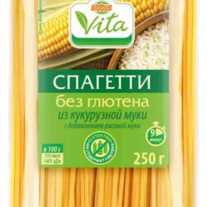 Макаронные изделия из кукурузной муки Спагетти Глобус Вита