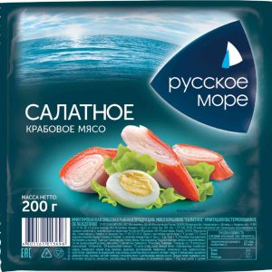 Крабовое мясо охлаждённое Русское море