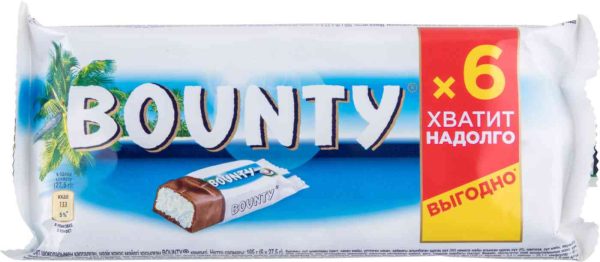 Батончик шоколадный Bounty