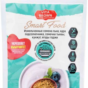 Семена льна, тыквы, кунжута, годжи, подсолнечника измельчённые Vita Brown