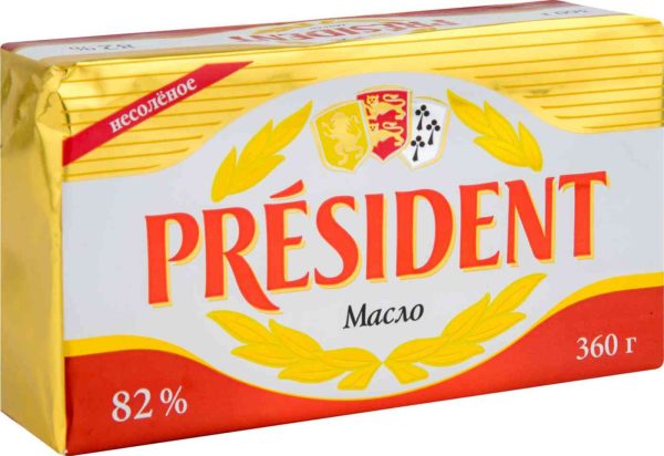 Масло кислосливочное President