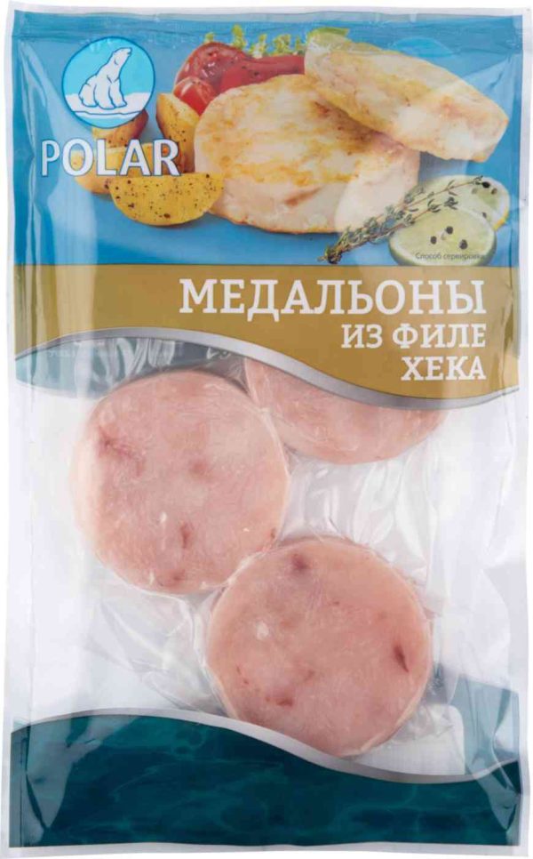 Медальоны из филе хека  Polar